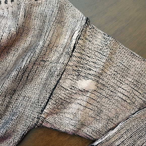 superdown Shiny Bronze Off-the-Shoulder Sweater - Picture 13 of 14